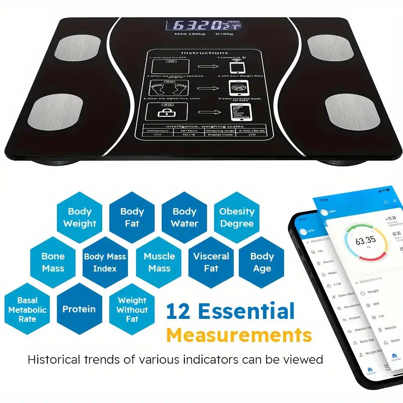 Smart Body Fat Scale with Body Composition Analysis