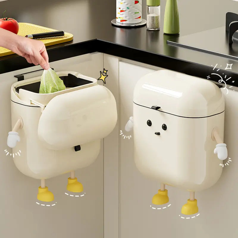 Cute Cartoon Hanging Trash Can