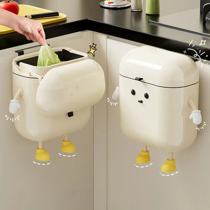 Cute Cartoon Hanging Trash Can
