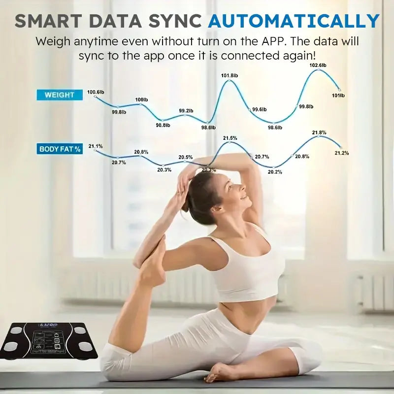 Smart Body Fat Scale with Body Composition Analysis