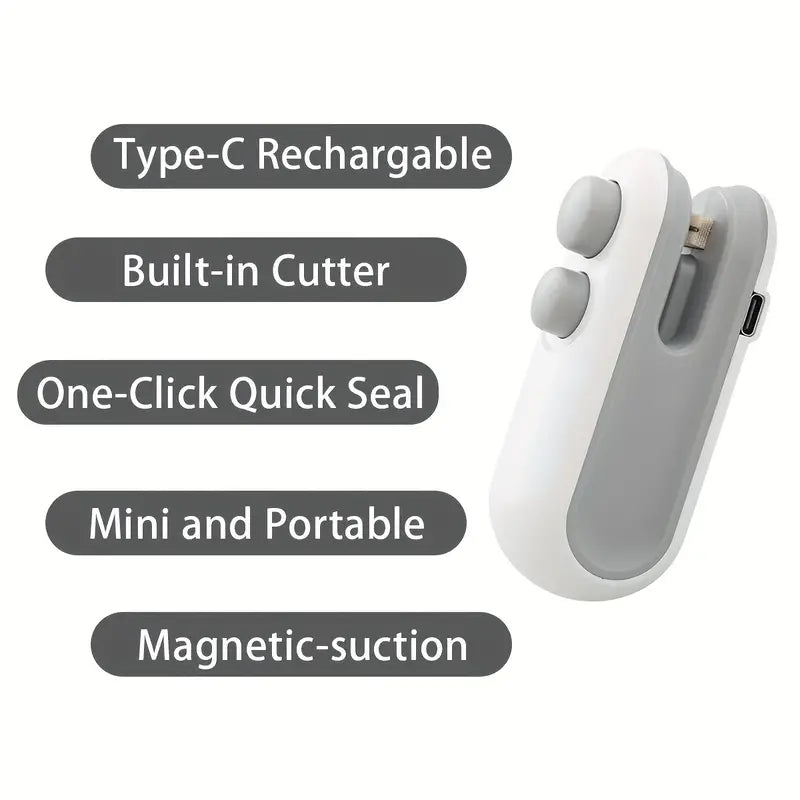 Rechargeable 2-in-1 Mini Bag Sealer