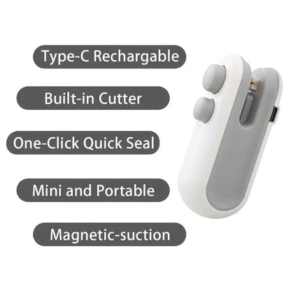 Rechargeable 2-in-1 Mini Bag Sealer